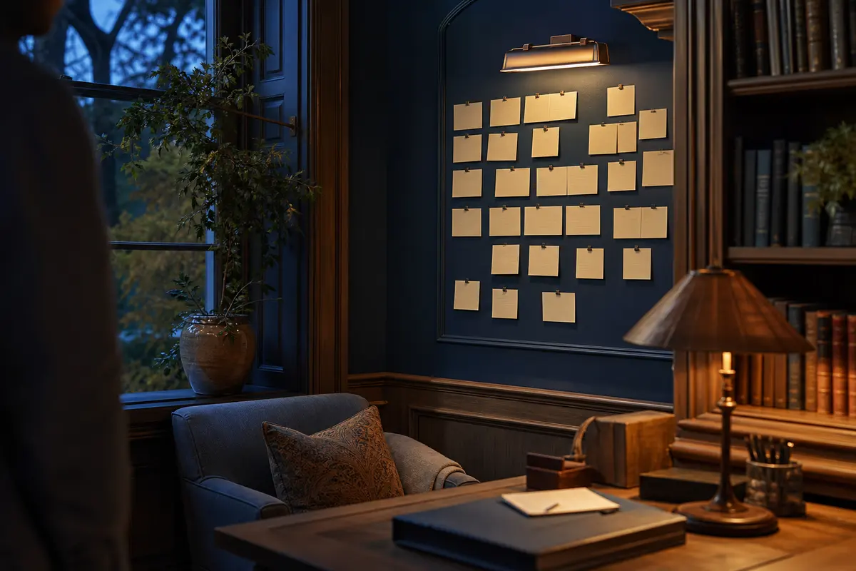 Editorial marketing planning scene for AI SEO in Handy, Michigan
