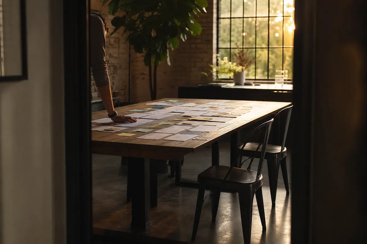 Editorial marketing planning scene for Reputation & Reviews in Marion, Michigan