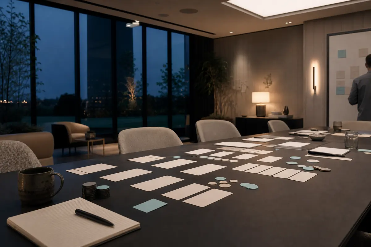 Editorial platform planning scene for ROI Dashboard in Brighton, Michigan