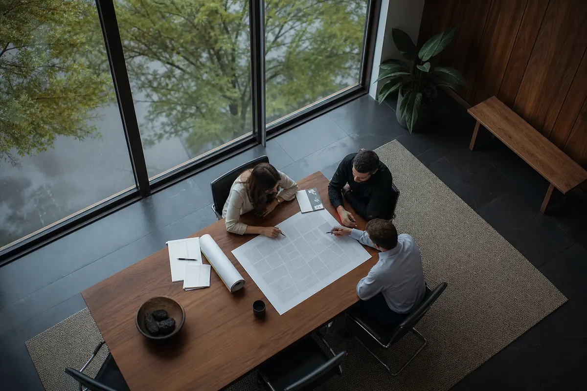 Editorial marketing planning scene for Legal News in Bedford, Michigan