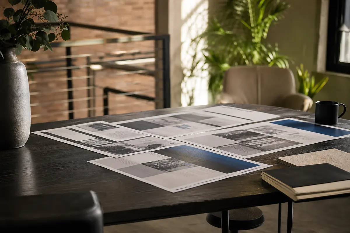 Editorial marketing planning scene for Legal News in Dundee, Michigan