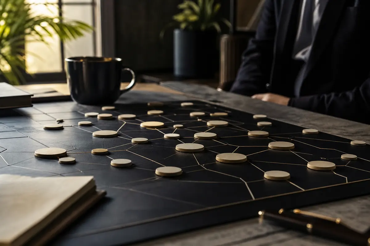 Editorial platform planning scene for Custom Software in Cadillac, Michigan