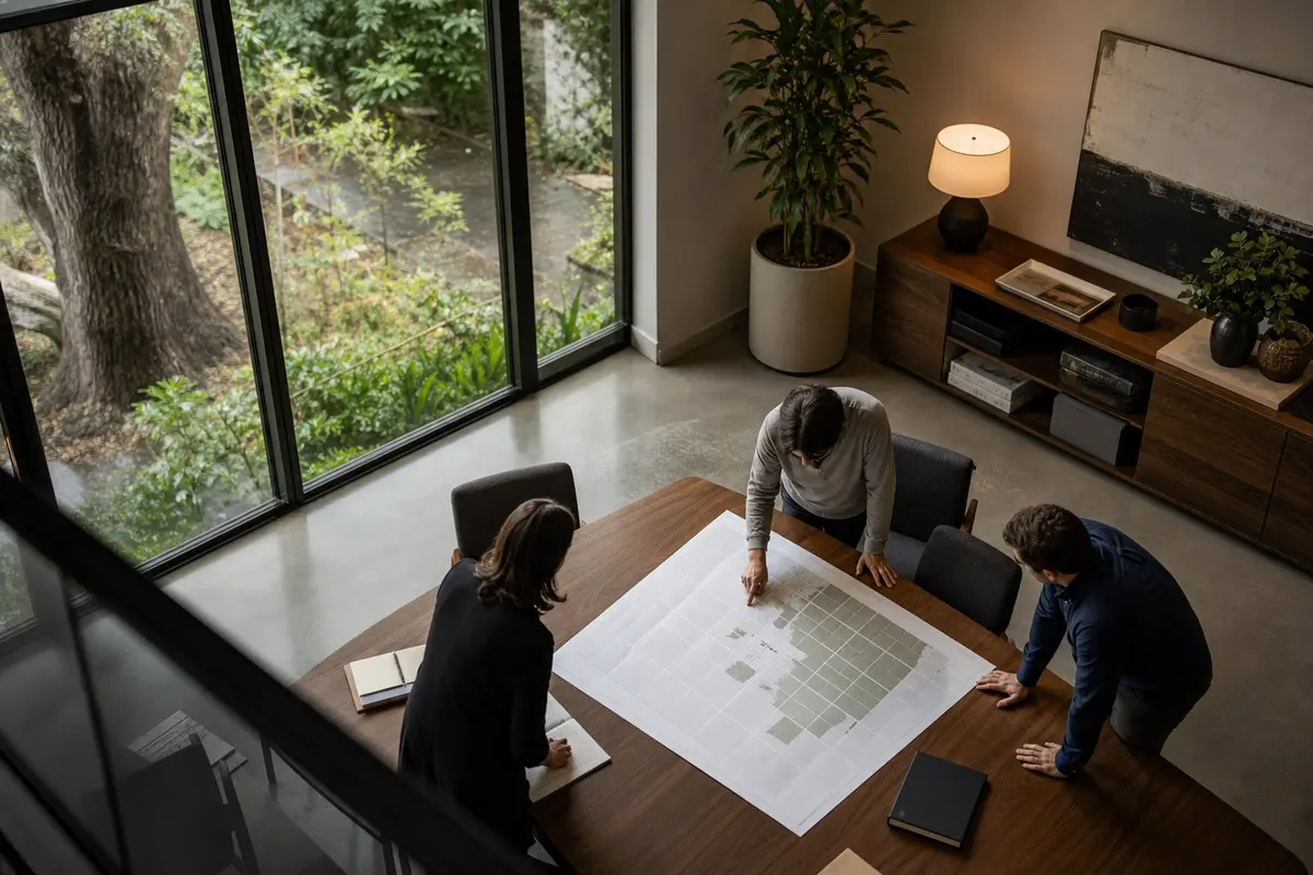 Editorial marketing planning scene for Programmatic SEO in Bloomfield, Michigan