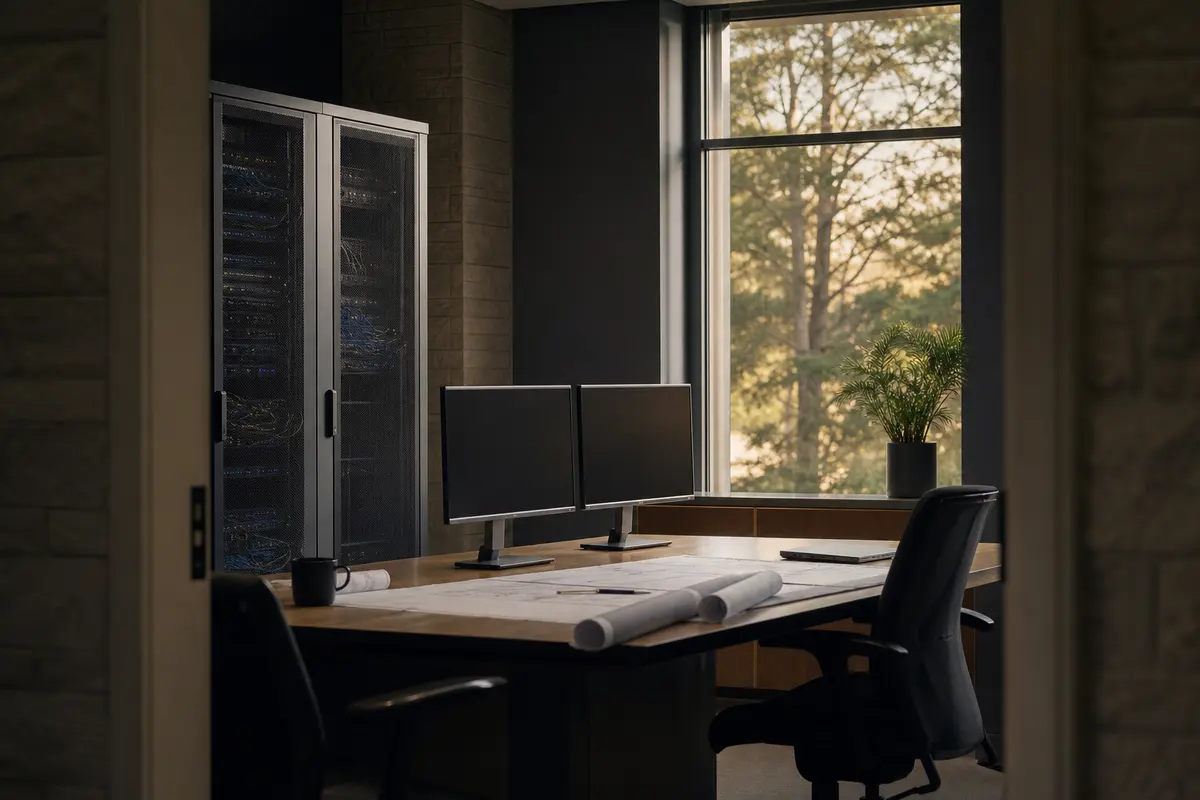 Editorial platform planning scene for Custom Software in Orion, Michigan