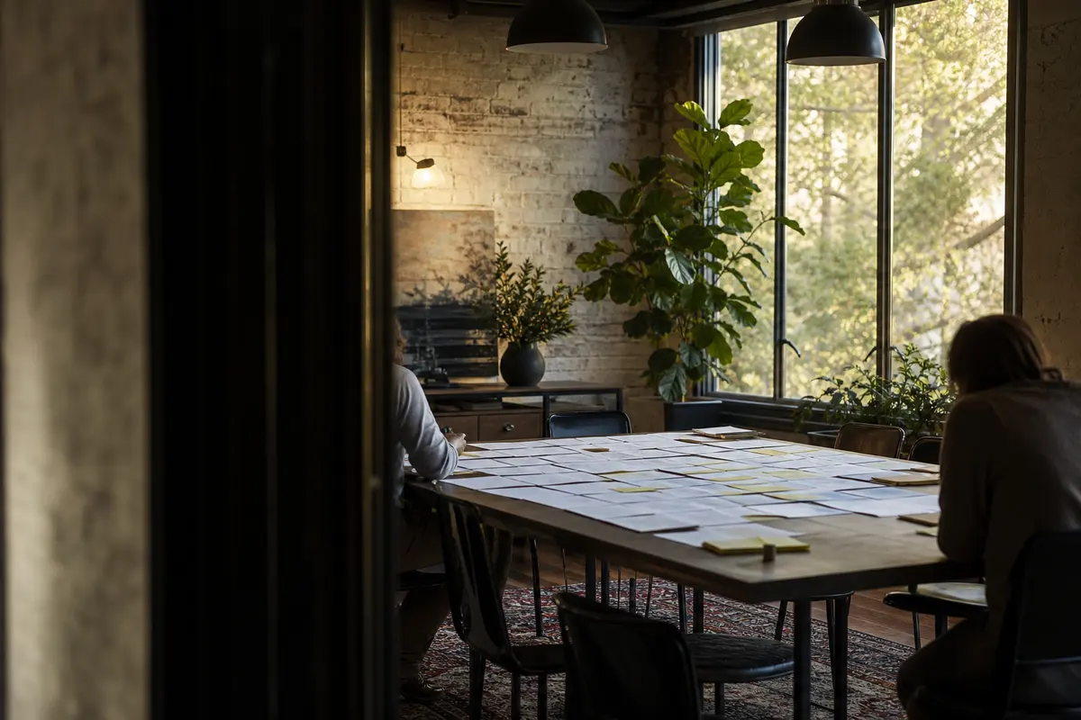 Editorial marketing planning scene for Local Service Ads in Olive, Michigan