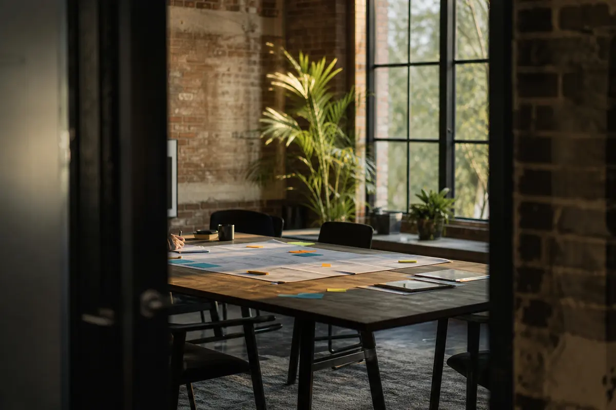 Editorial marketing planning scene for Programmatic SEO in Thomas, Michigan