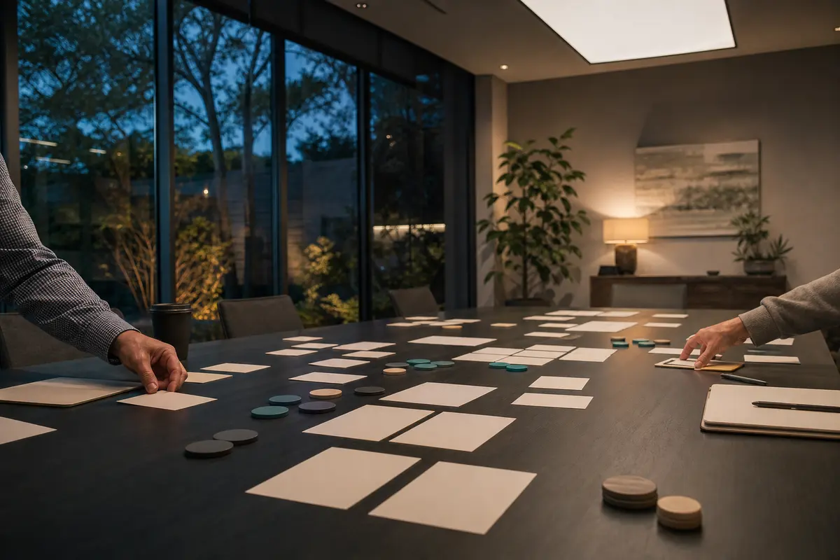 Editorial platform planning scene for Custom Software in Northfield, Michigan