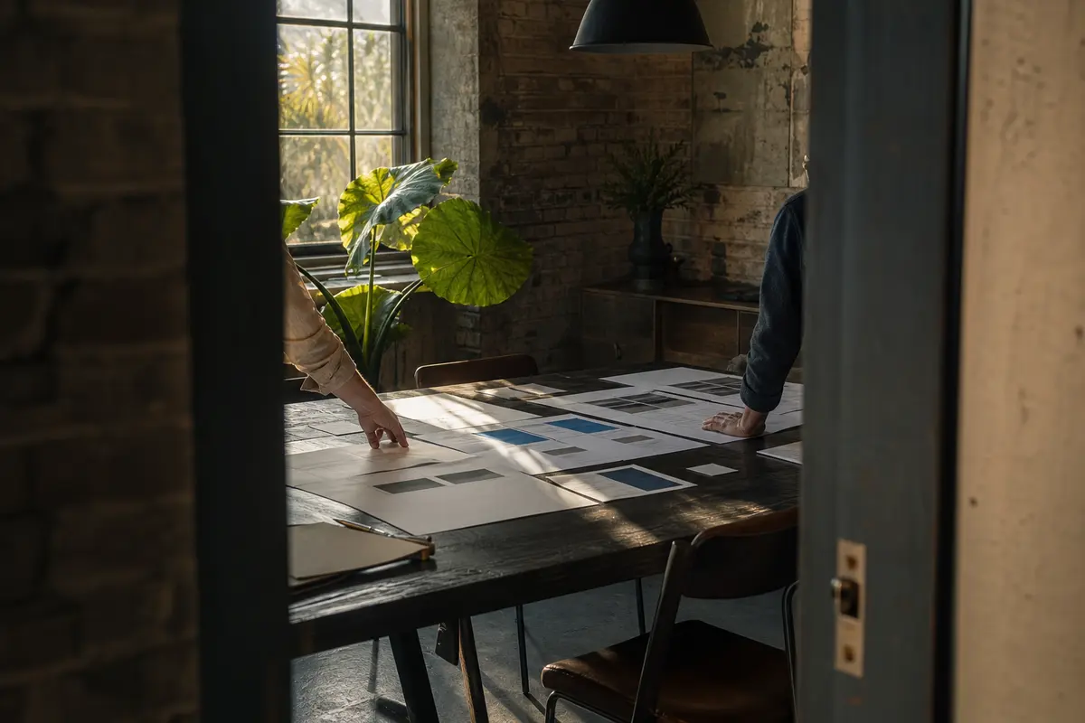 Editorial marketing planning scene for Legal News in Coldwater, Michigan