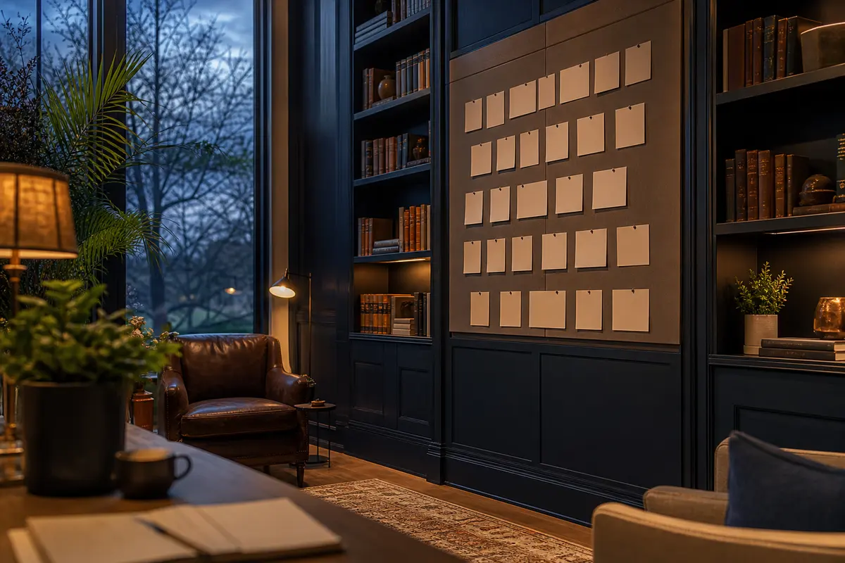 Editorial marketing planning scene for East Lansing, Michigan