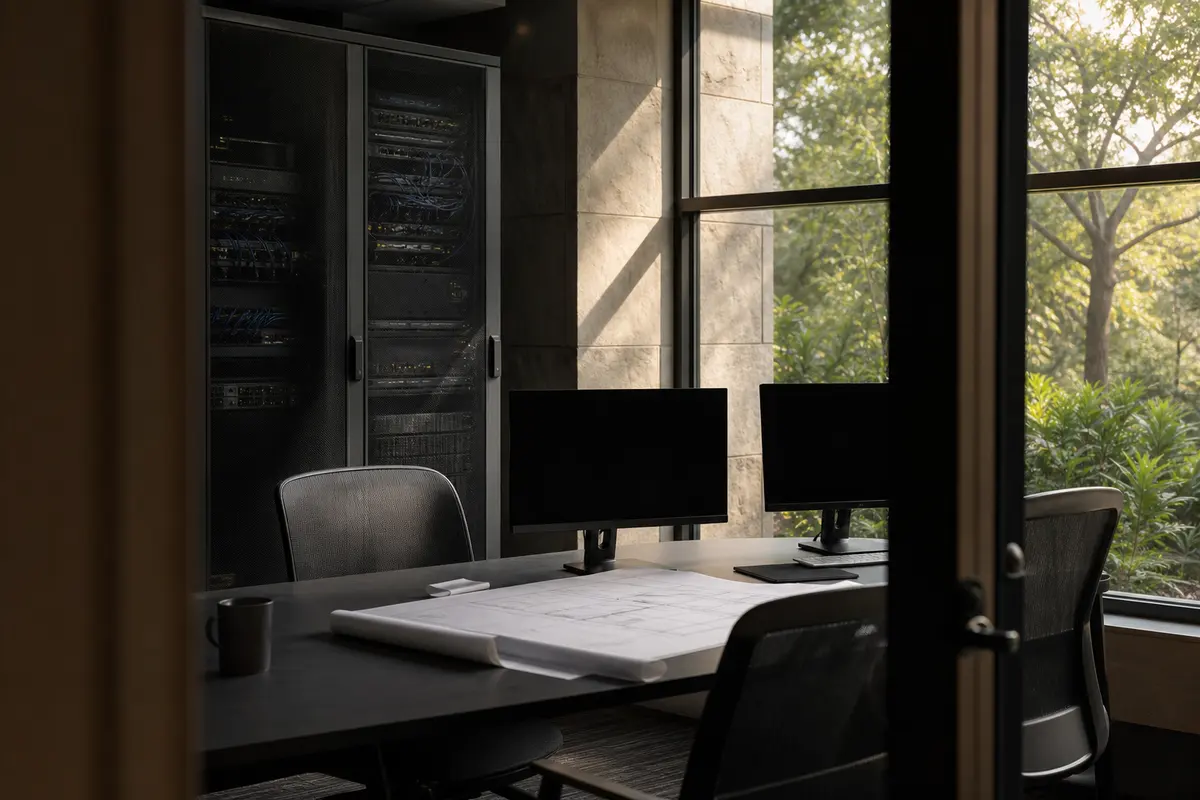 Editorial platform planning scene for Custom Software in East Lansing, Michigan