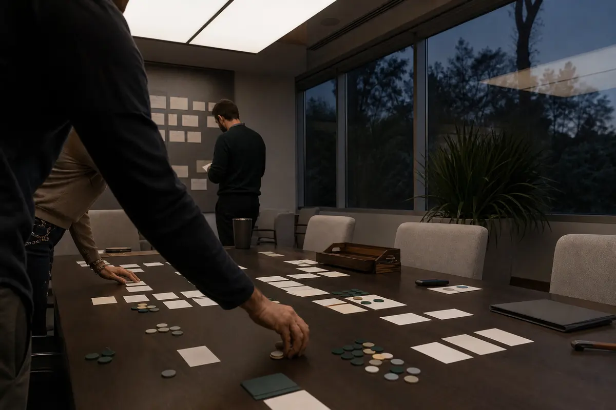 Editorial platform planning scene for ROI Dashboard in Garden City, Michigan