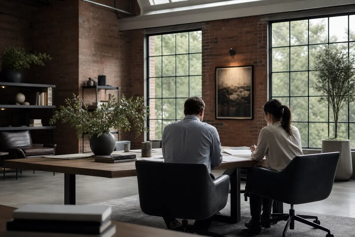 Editorial marketing planning scene for Grosse Pointe Park, Michigan