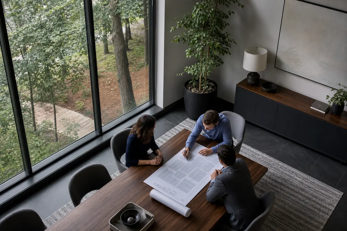 Editorial marketing planning scene for Legal News in Haslett, Michigan