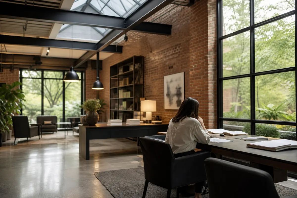 Editorial marketing planning scene for Highland Park, Michigan