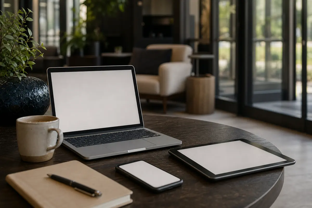 Editorial intake planning scene for AI Answering in Ionia, Michigan
