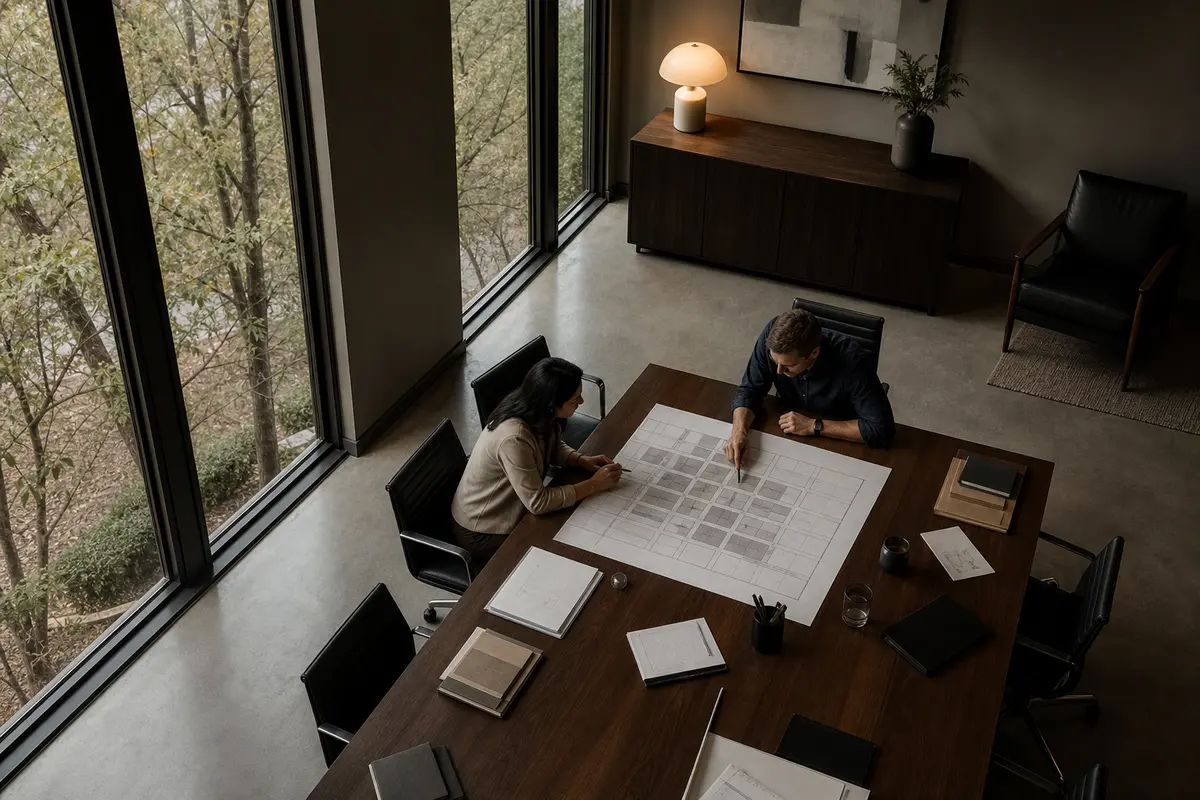 Editorial marketing planning scene for Lake Fenton, Michigan