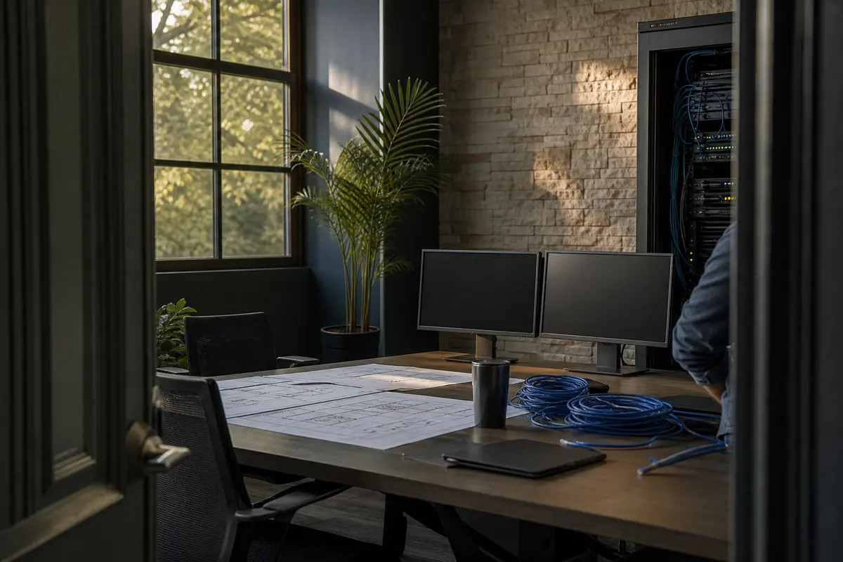 Editorial platform planning scene for Custom Software in Marysville, Michigan