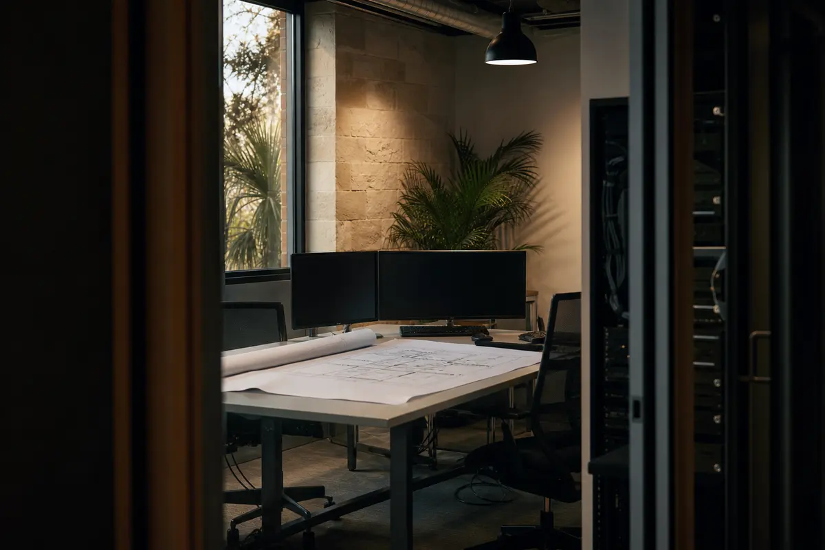 Editorial platform planning scene for Custom Software in Niles, Michigan