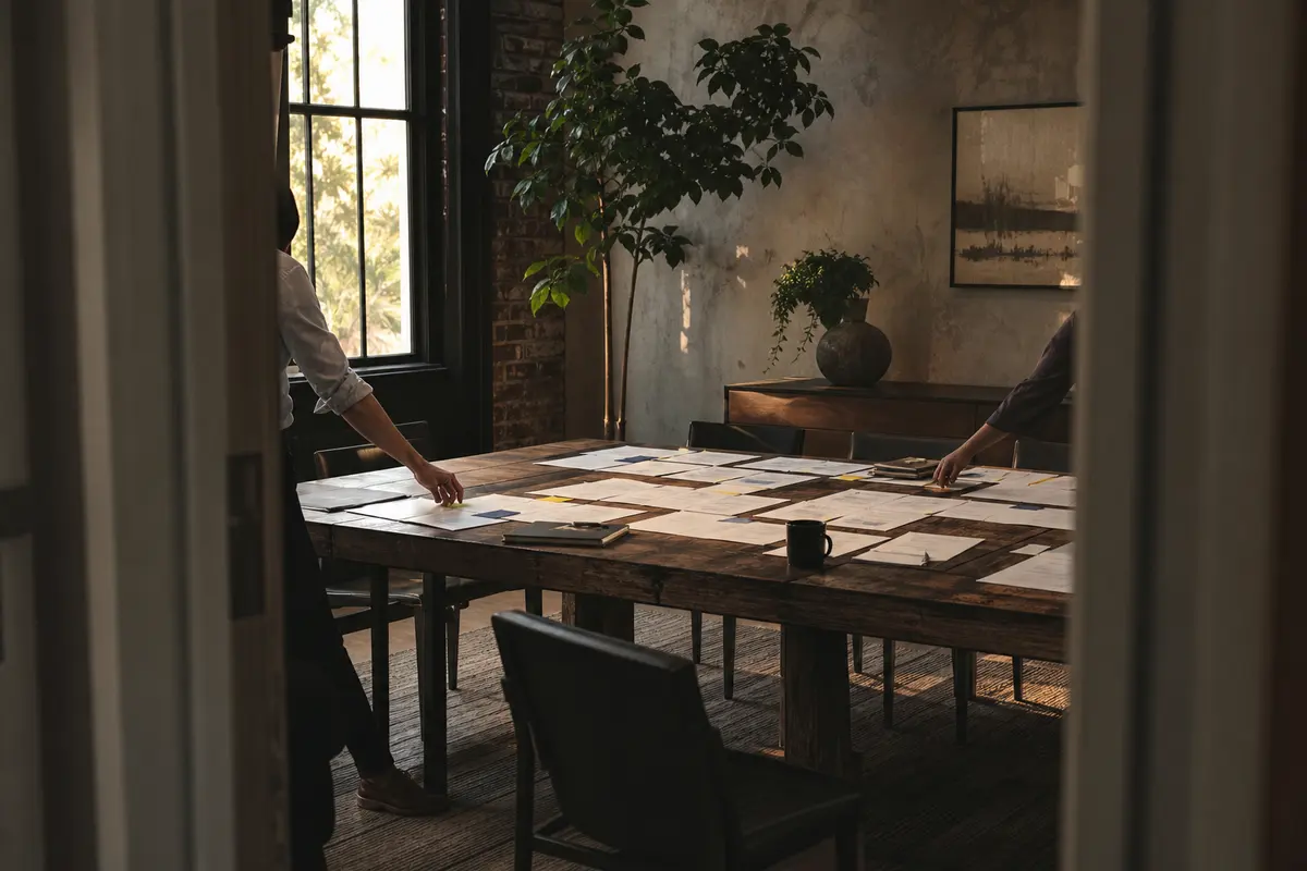 Editorial marketing planning scene for Local Service Ads in Plymouth, Michigan