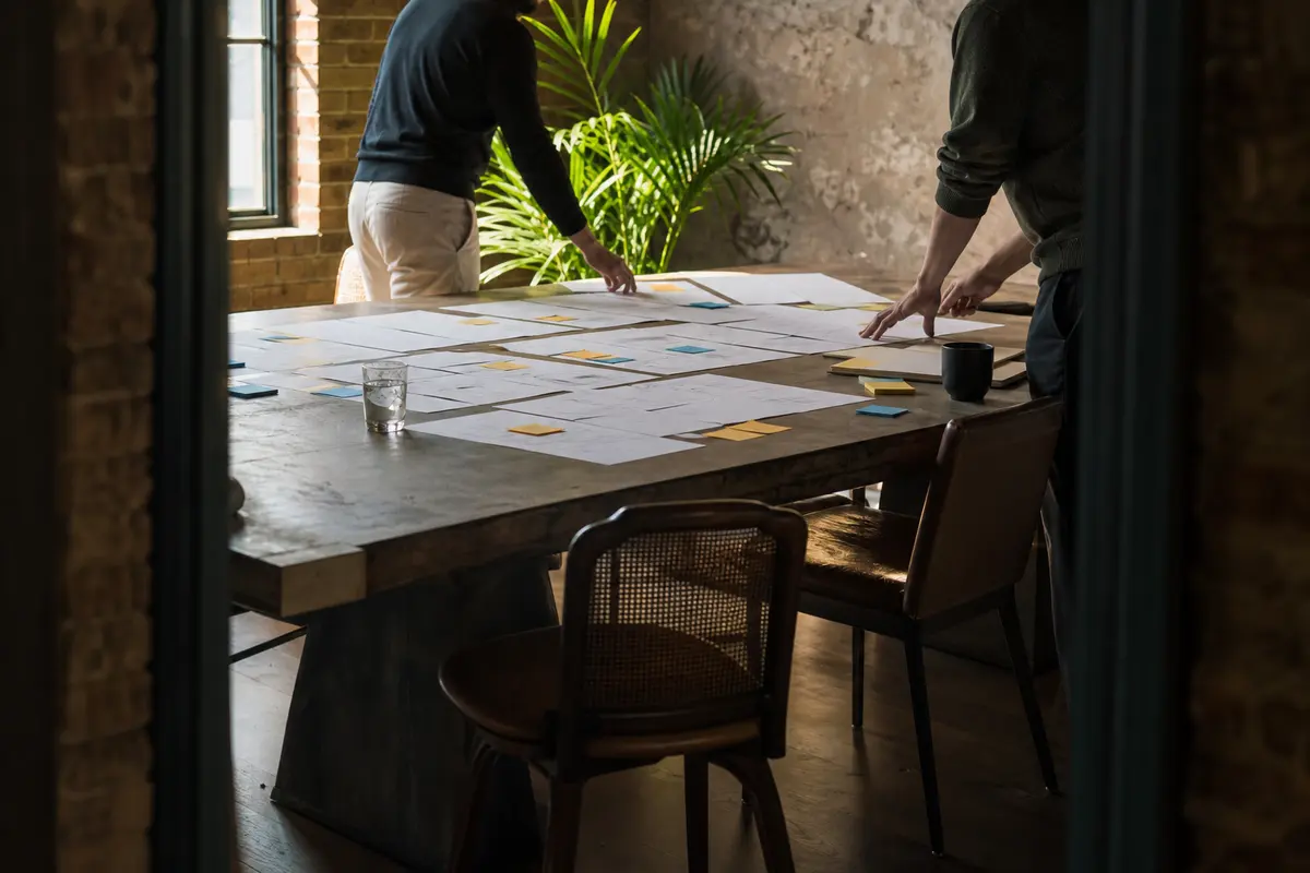 Editorial marketing planning scene for Legal News in Portage, Michigan
