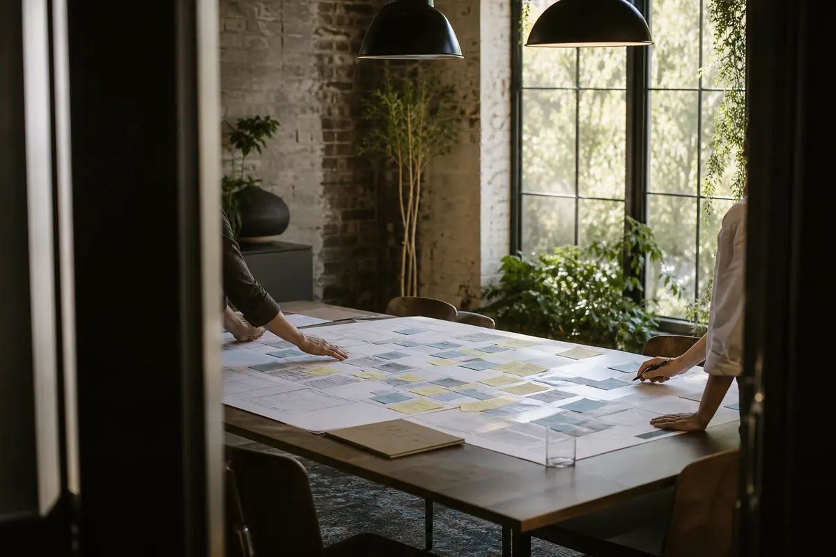 Editorial marketing planning scene for Riverview, Michigan