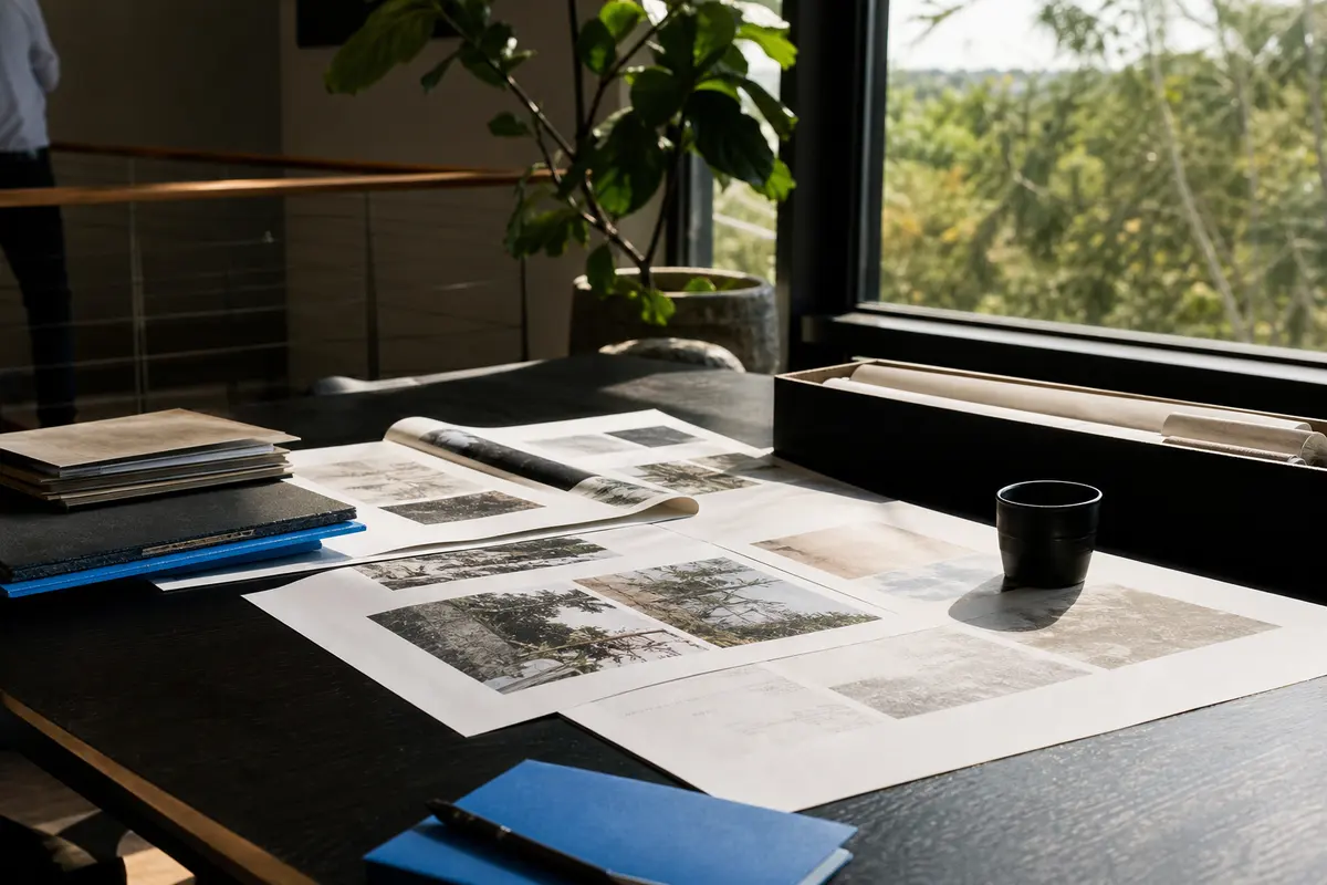 Editorial marketing planning scene for Local Service Ads in Rockford, Michigan