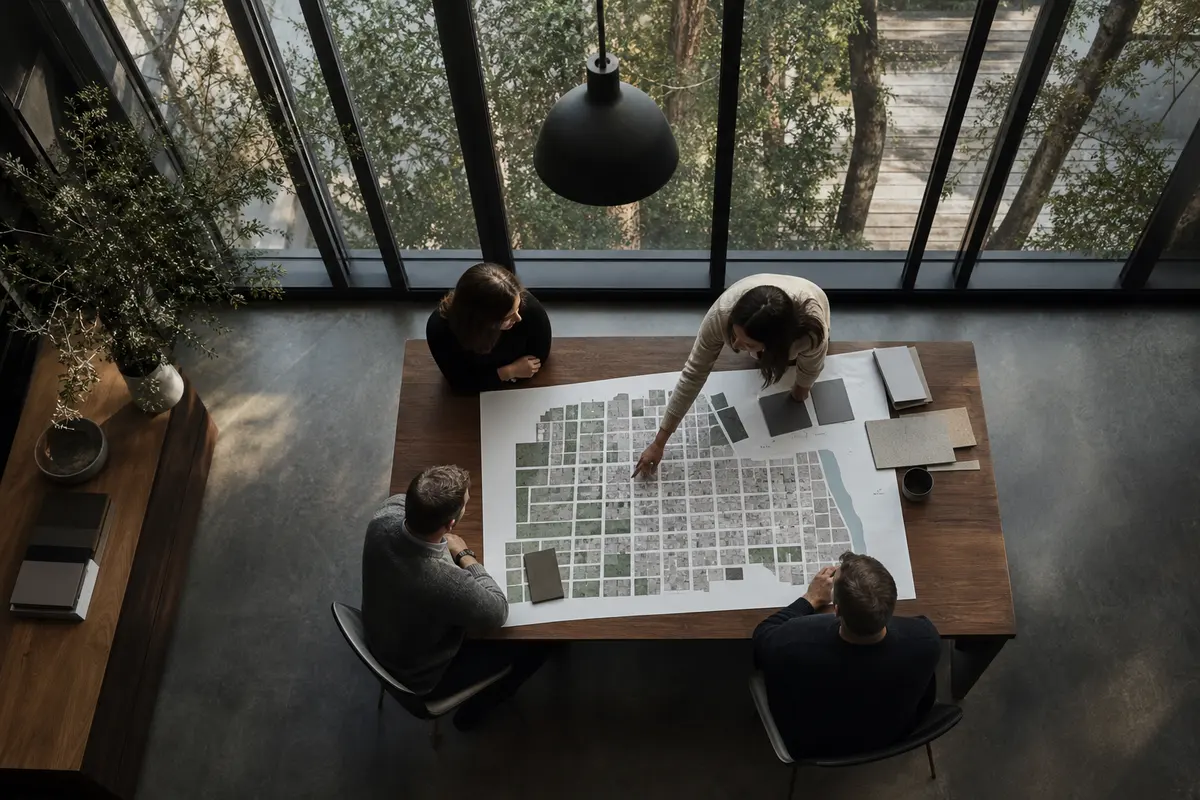 Editorial marketing planning scene for Legal News in St. Clair, Michigan