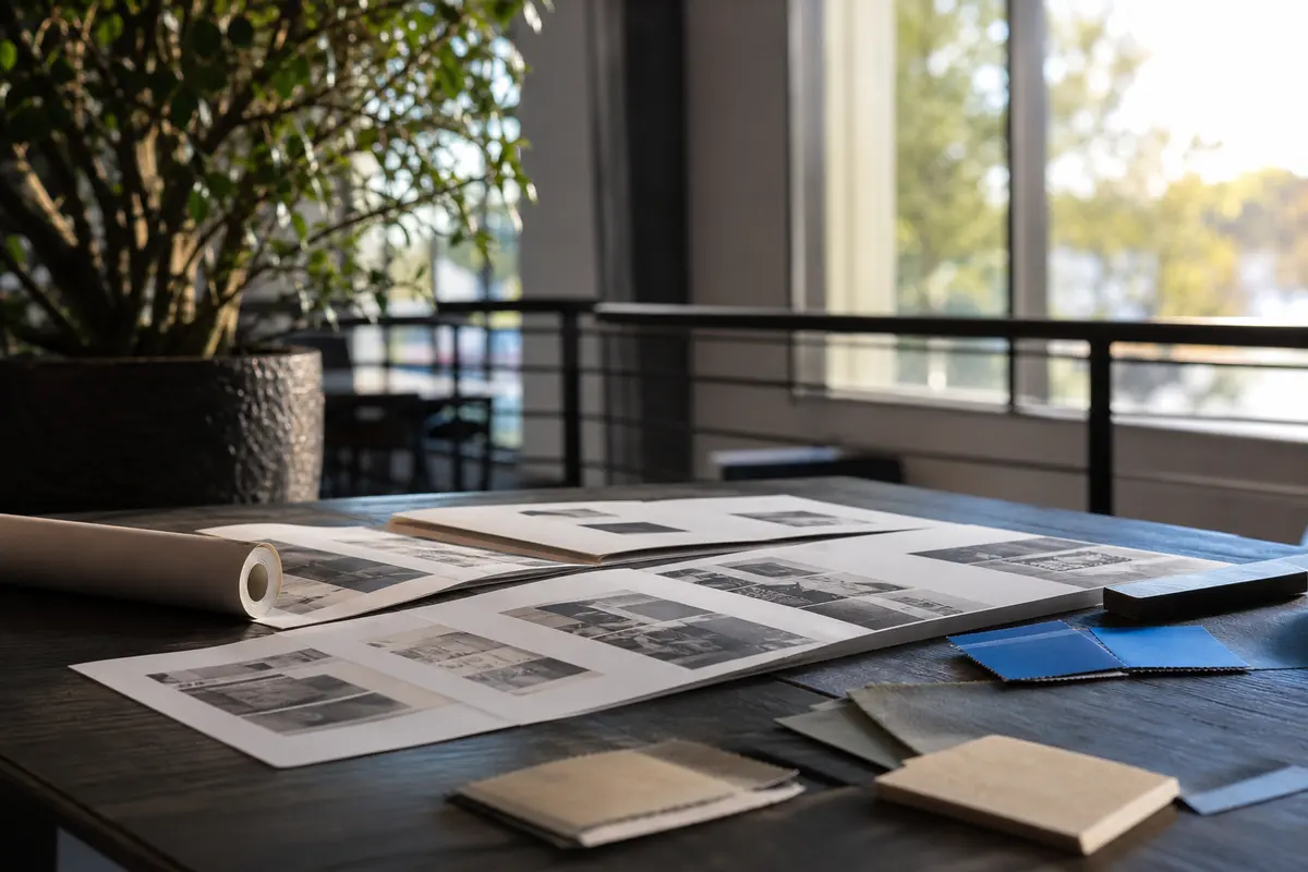Editorial marketing planning scene for Legal News in Westwood, Michigan