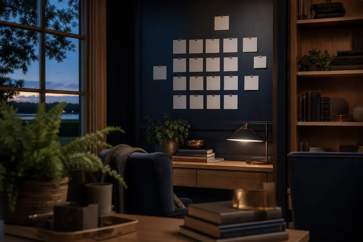 Editorial marketing planning scene for Alexandria, Minnesota