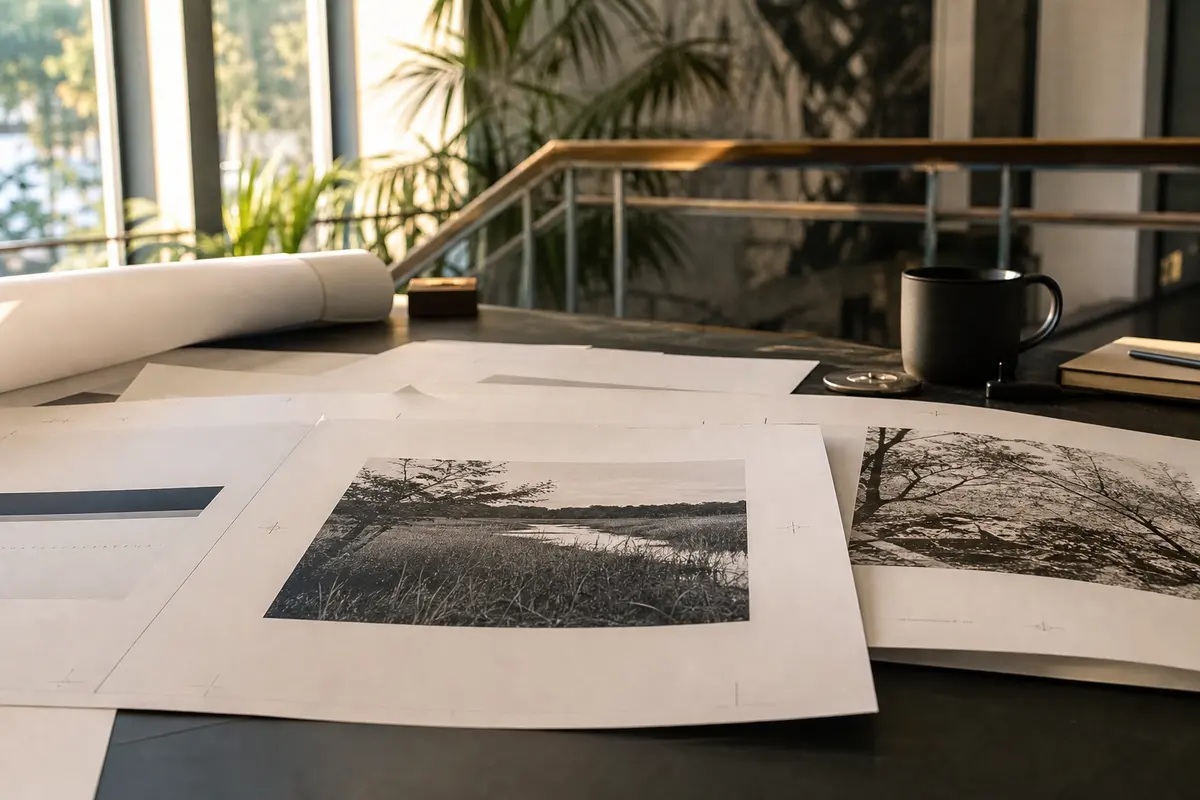 Editorial marketing planning scene for Thomson, Minnesota