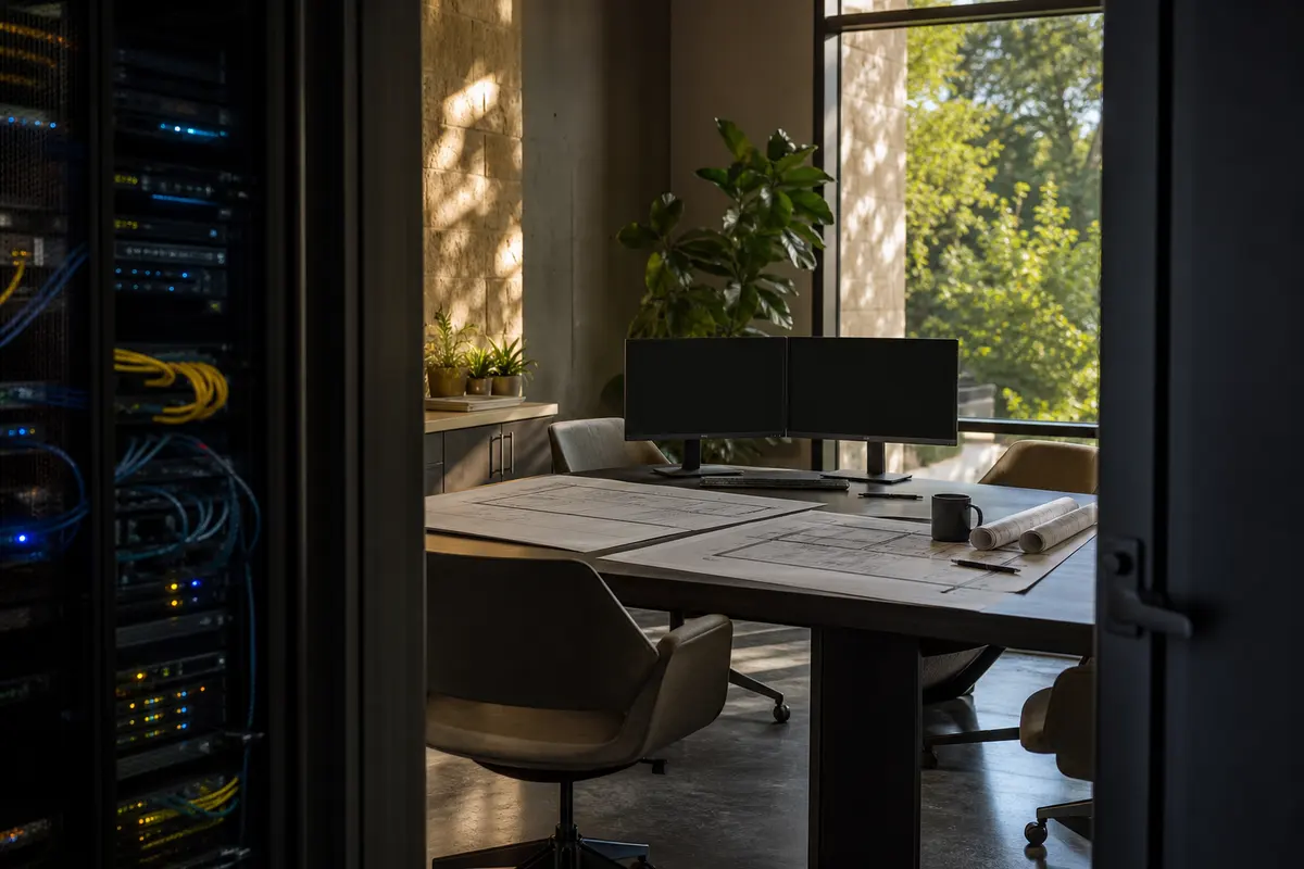 Editorial platform planning scene for Dedicated Hosting in Bloomington, Minnesota