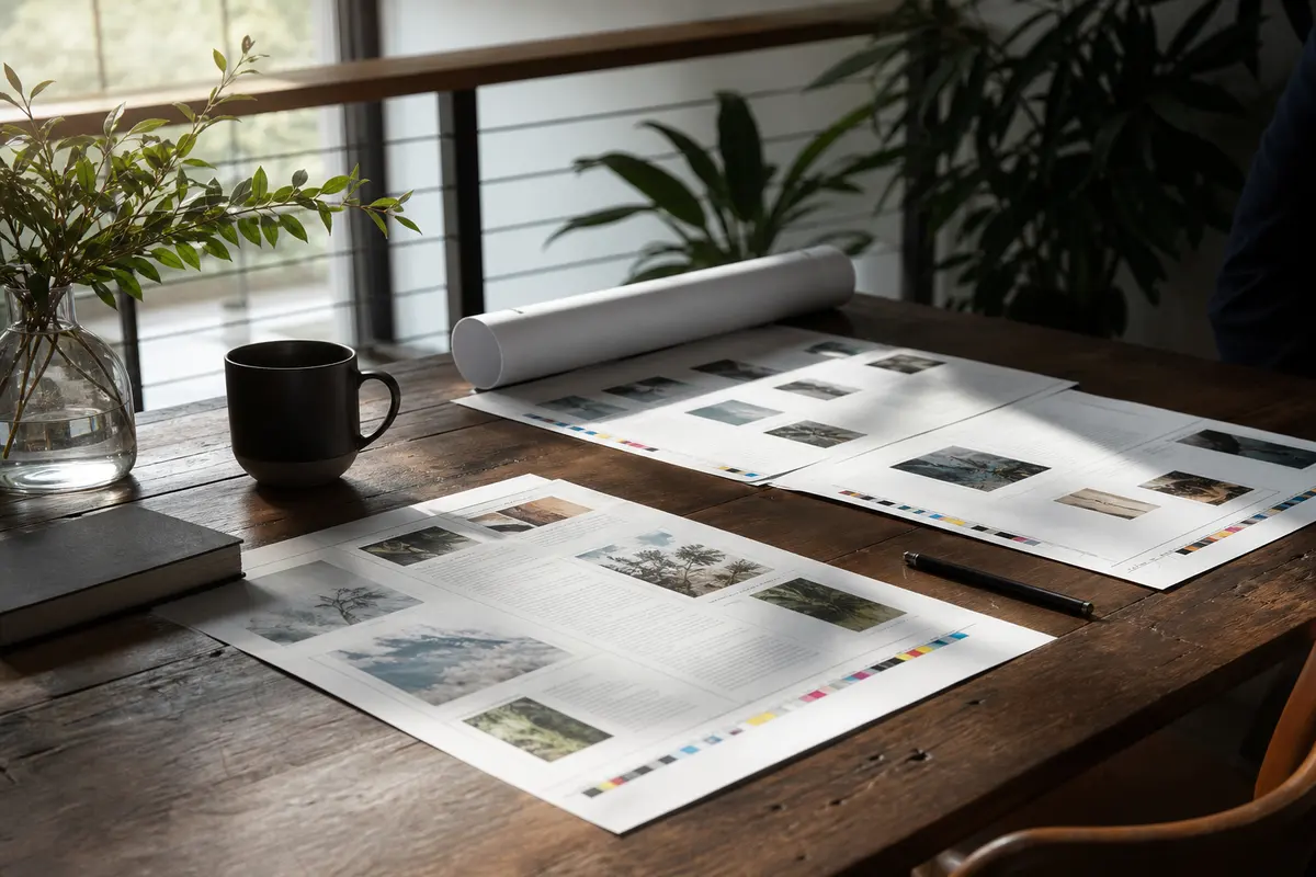 Editorial marketing planning scene for AI SEO in Chaska, Minnesota