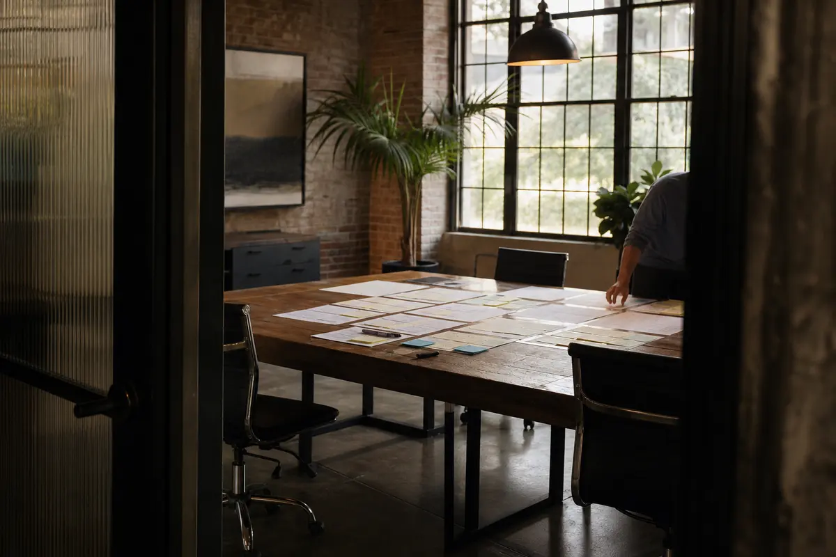 Editorial marketing planning scene for Legal News in Cottage Grove, Minnesota