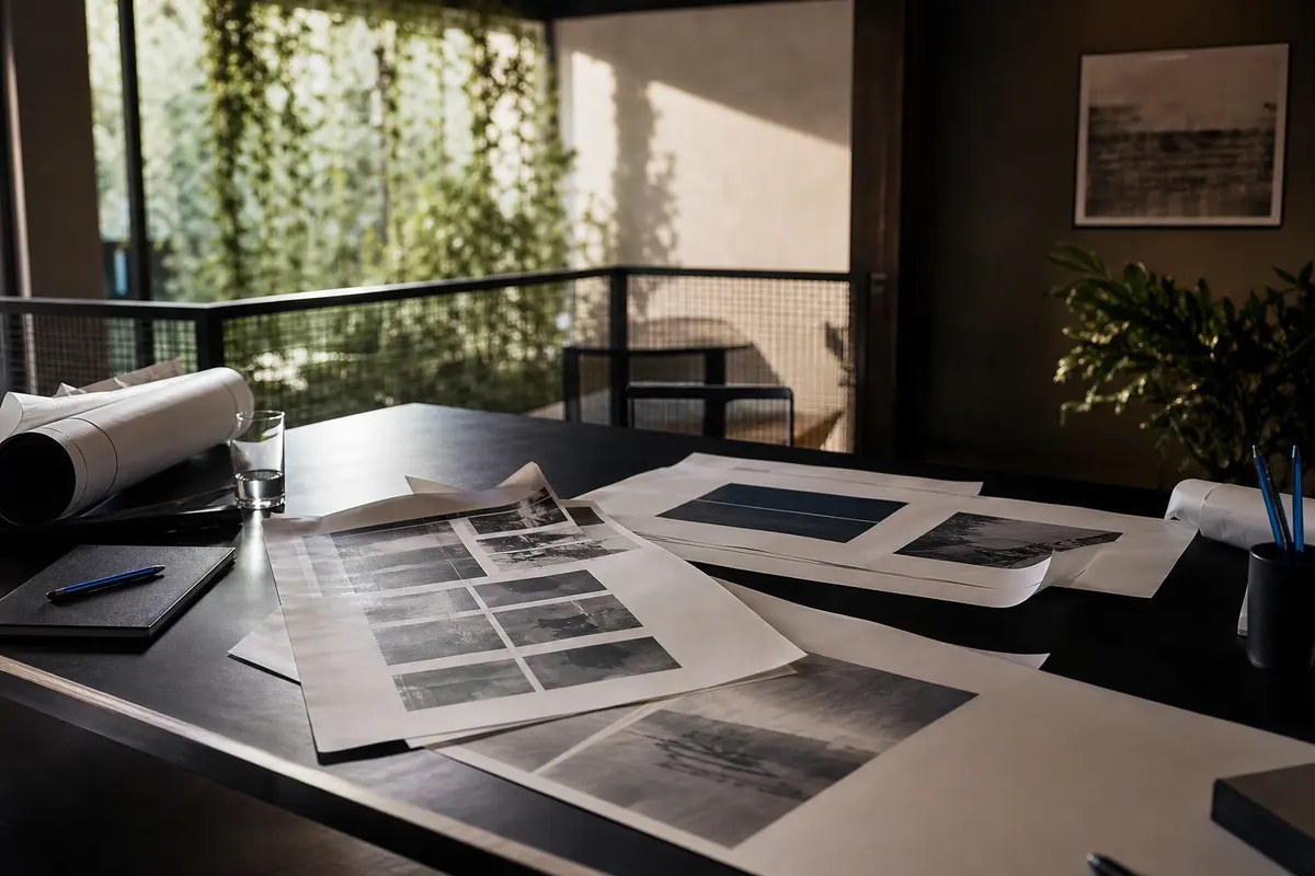 Editorial marketing planning scene for Baldwin, Minnesota