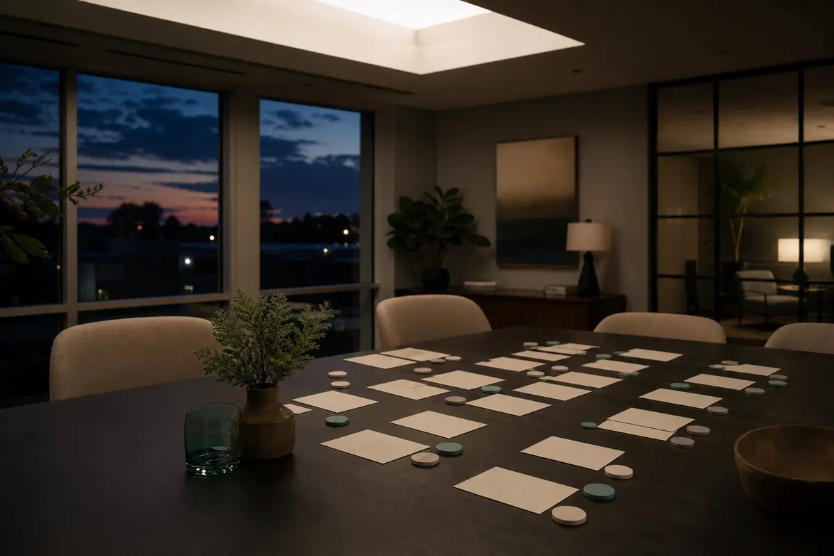 Editorial platform planning scene for Dedicated Hosting in Dayton, Minnesota