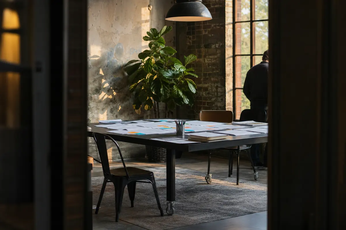 Editorial marketing planning scene for Delano, Minnesota