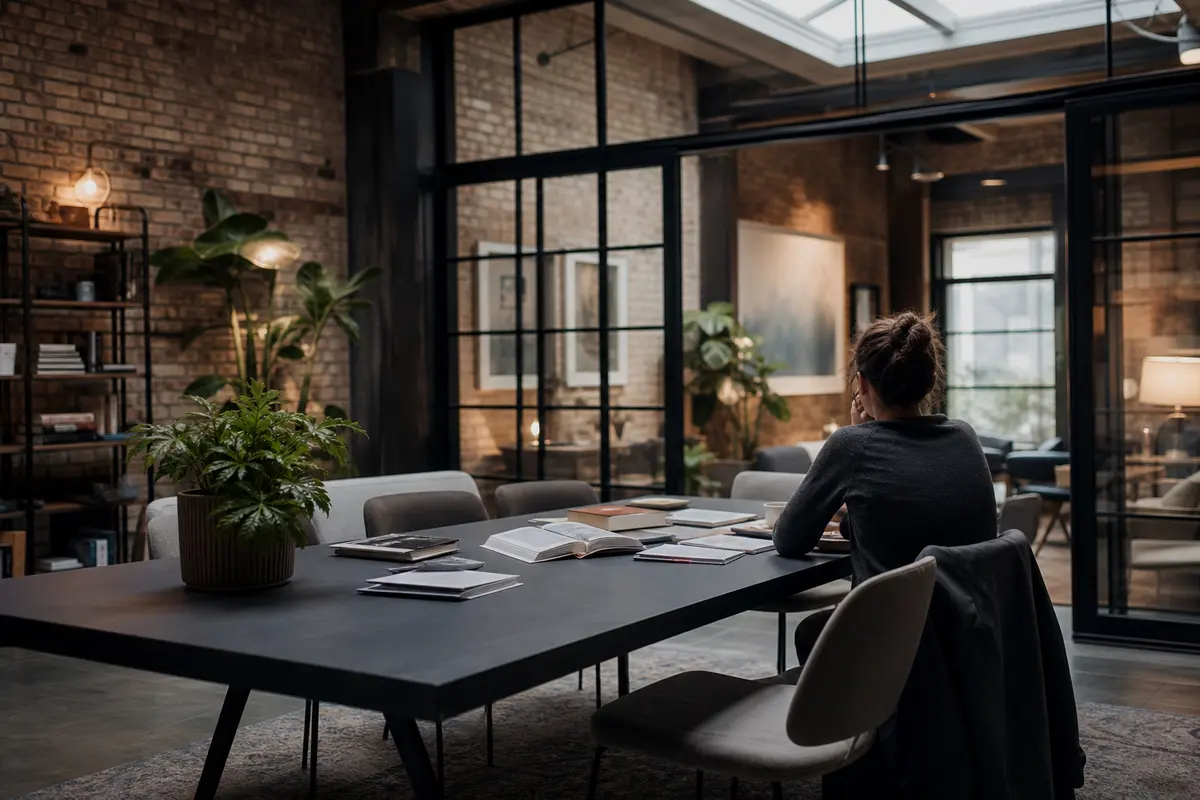 Editorial marketing planning scene for AI SEO in Falcon Heights, Minnesota