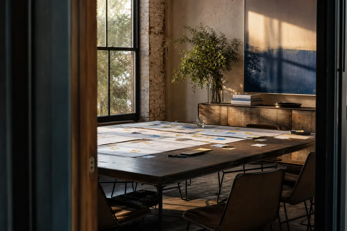Editorial marketing planning scene for Hugo, Minnesota