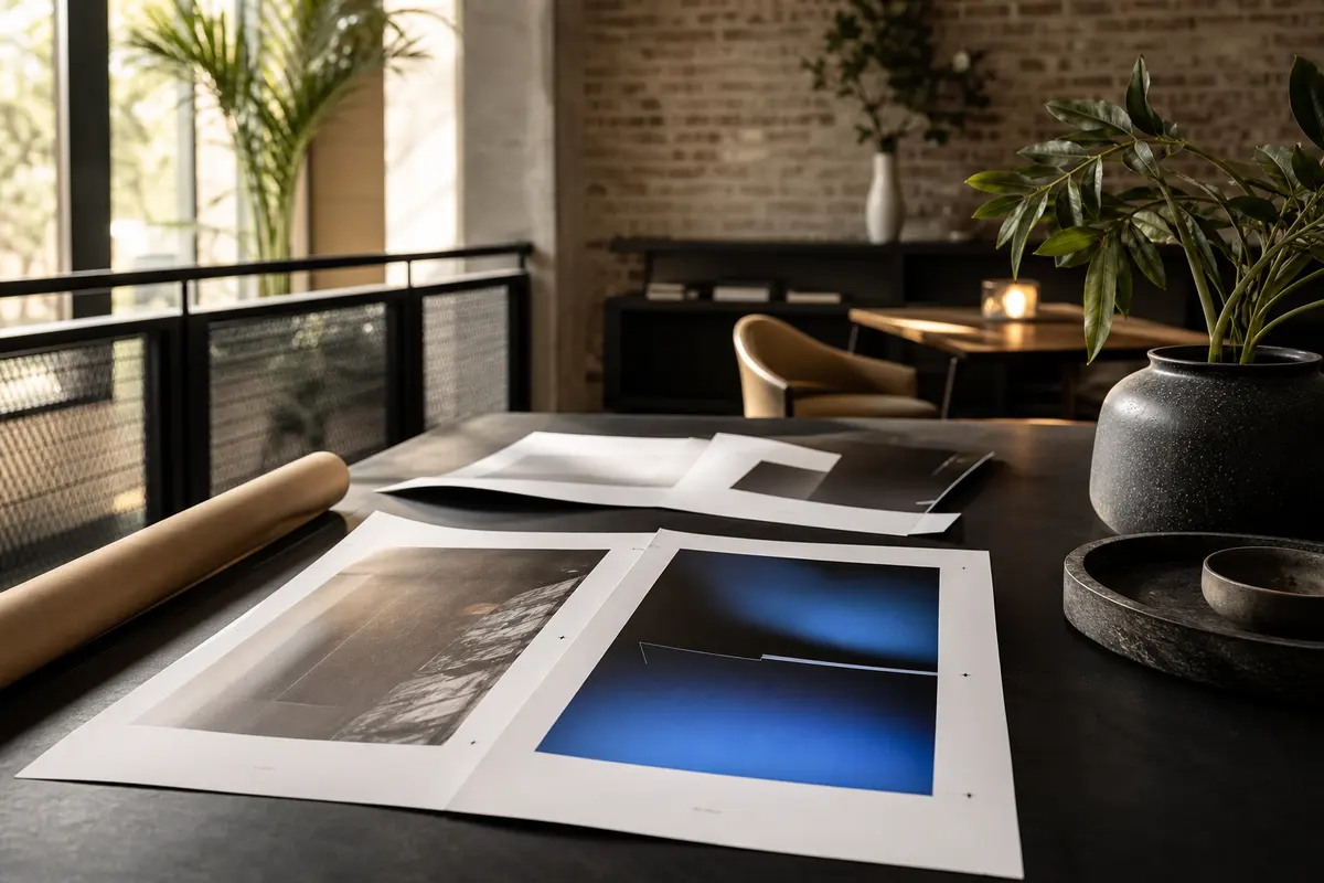 Editorial marketing planning scene for AI SEO in Lake Elmo, Minnesota