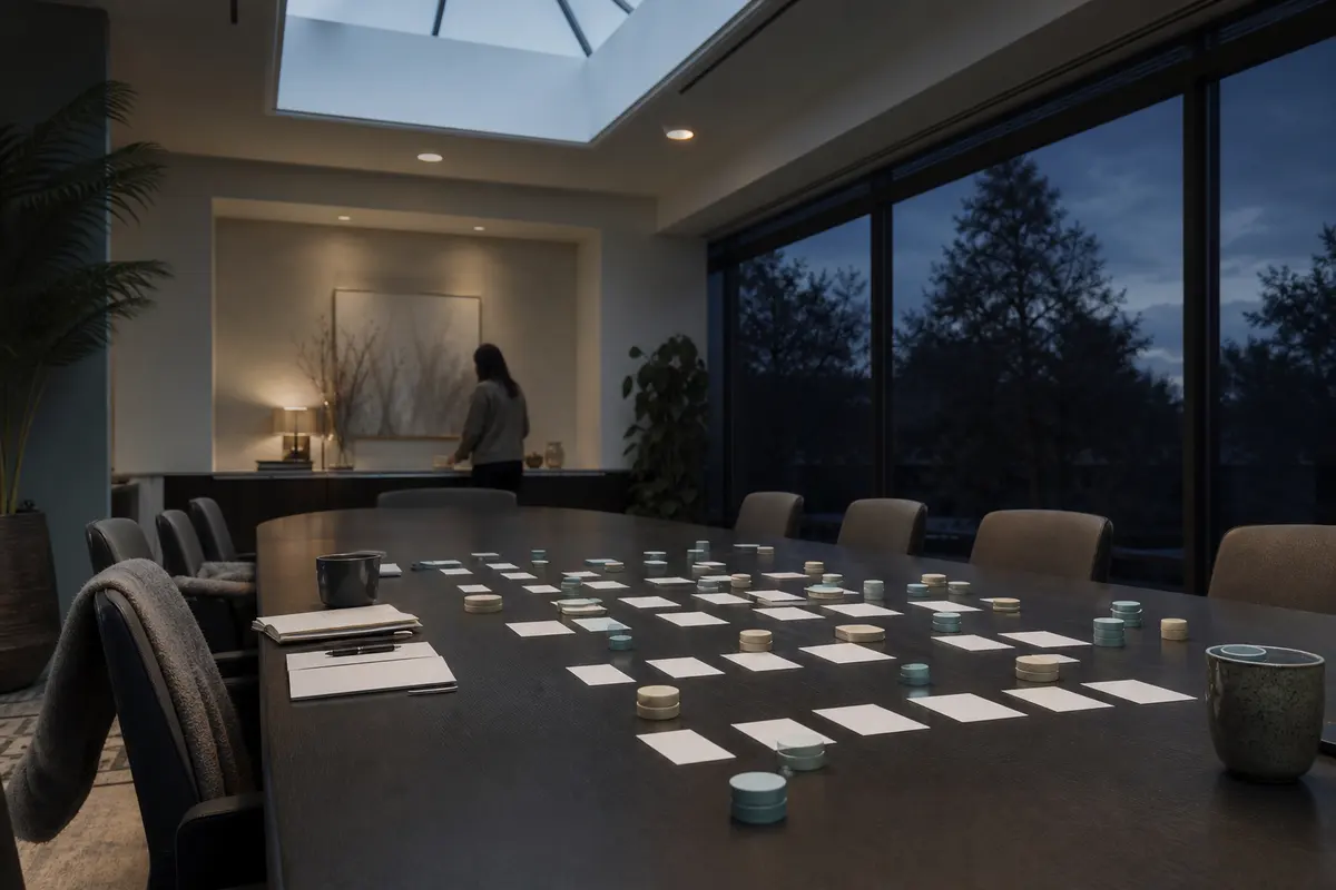 Editorial platform planning scene for Dedicated Hosting in Lake Elmo, Minnesota