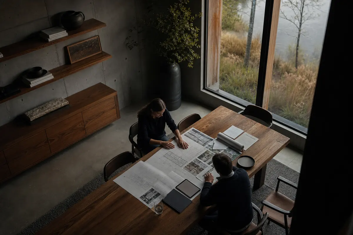 Editorial platform planning scene for Custom Software in Little Falls, Minnesota