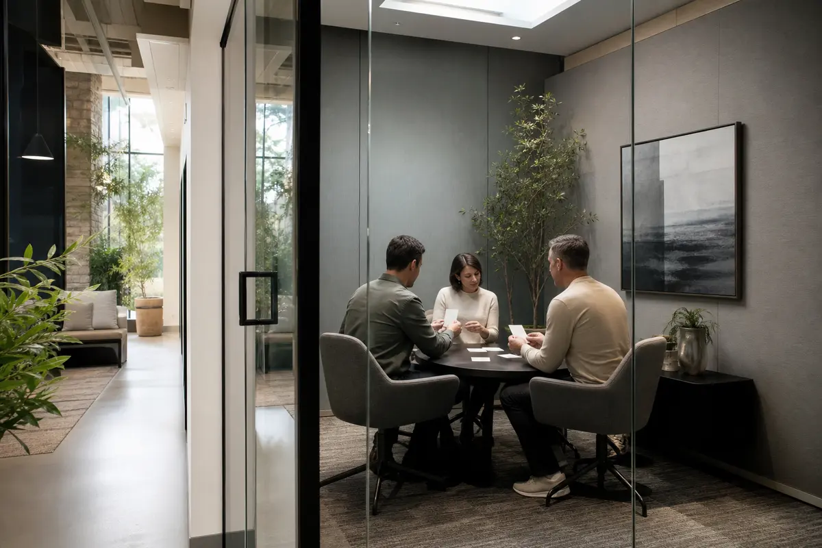 Editorial intake planning scene for Intake Coach in Minnetonka, Minnesota