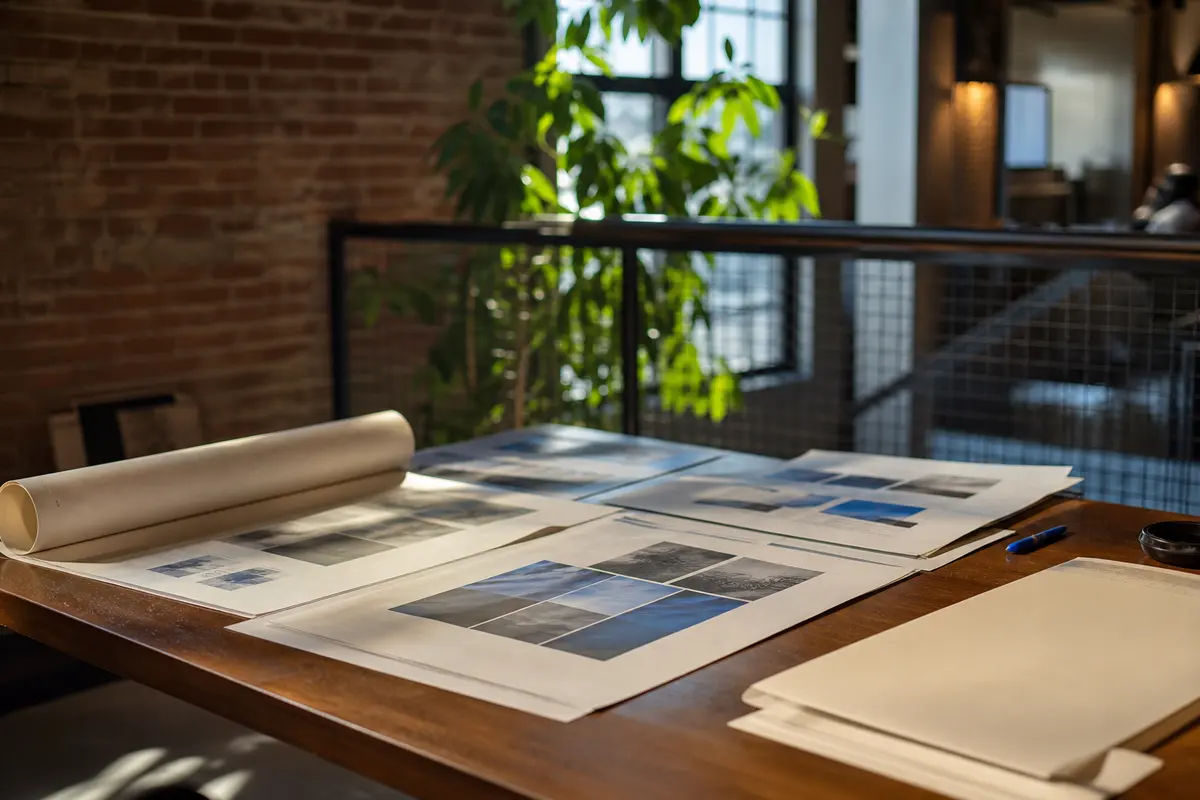 Editorial marketing planning scene for New Hope, Minnesota