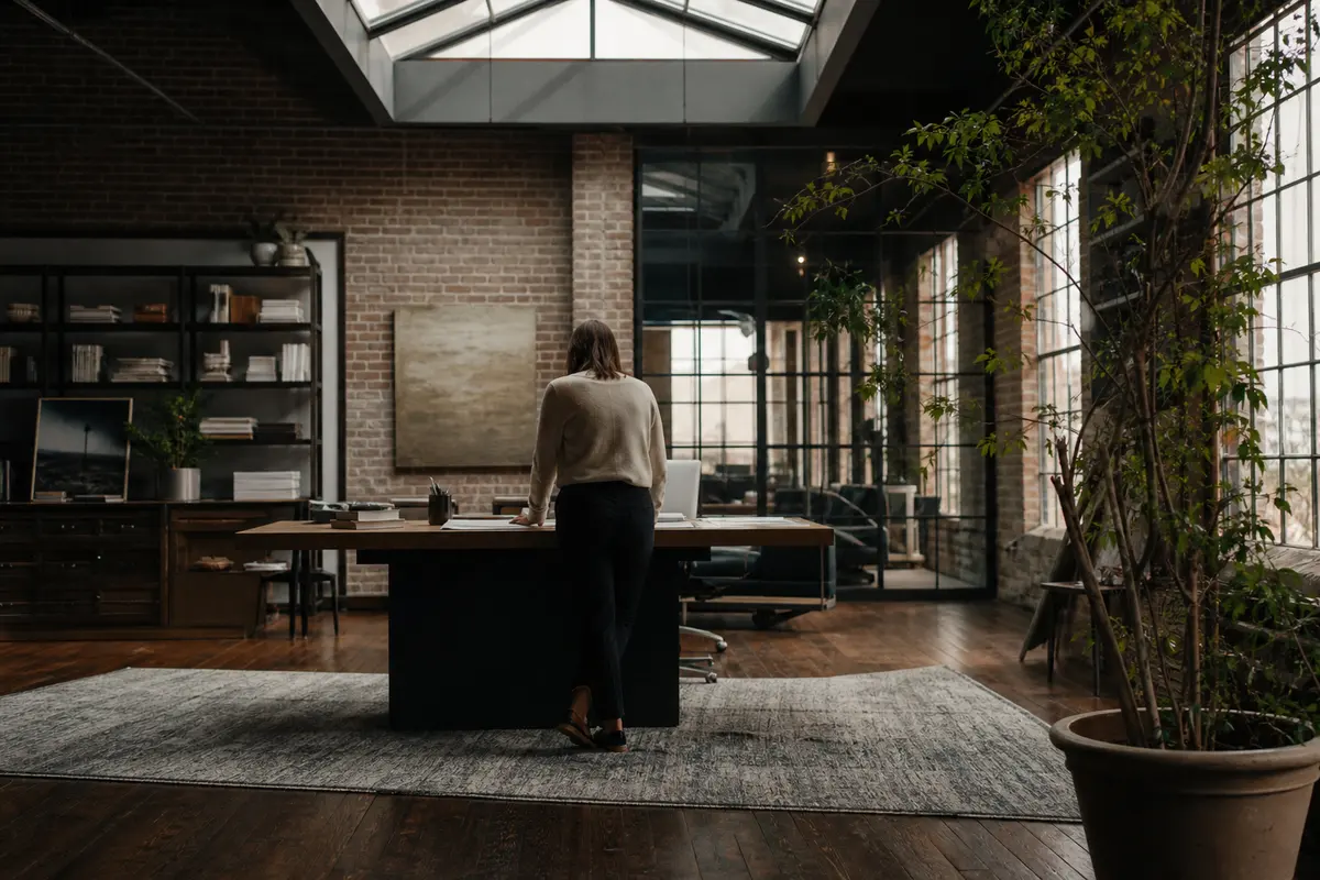 Editorial marketing planning scene for AI SEO in Red Wing, Minnesota