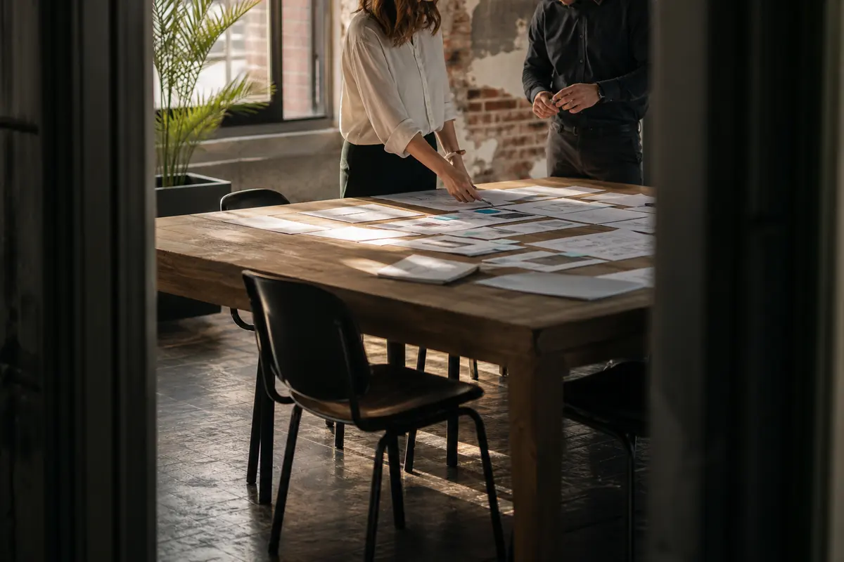 Editorial marketing planning scene for Legal News in Vadnais Heights, Minnesota