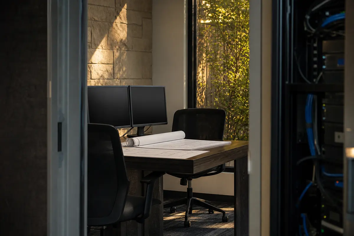 Editorial platform planning scene for Dedicated Hosting in Waconia, Minnesota