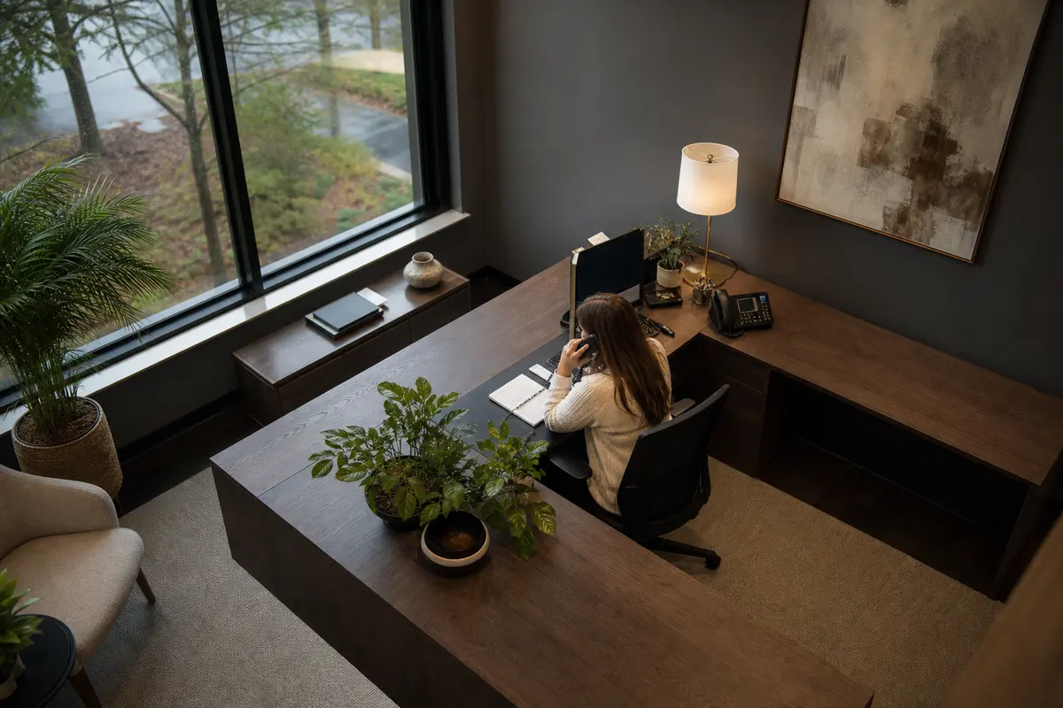 Editorial intake planning scene for Lead Attribution in Woodbury, Minnesota