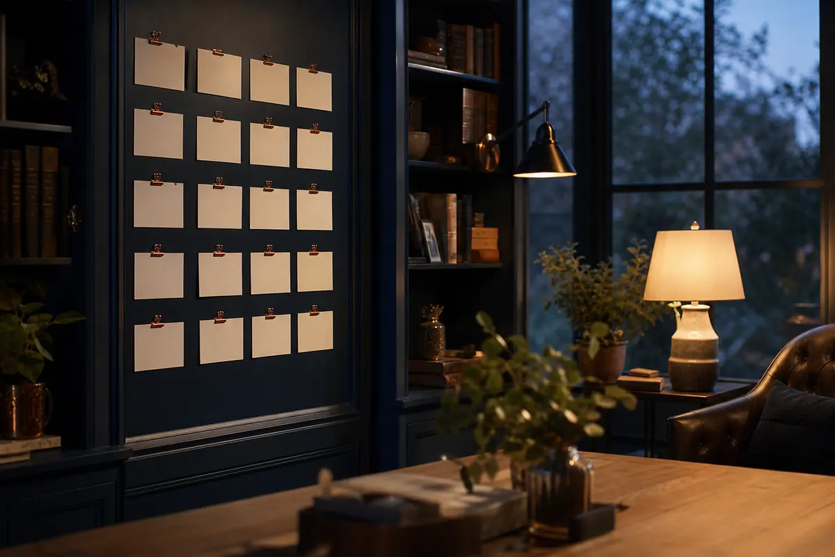 Editorial marketing planning scene for Columbia, Mississippi