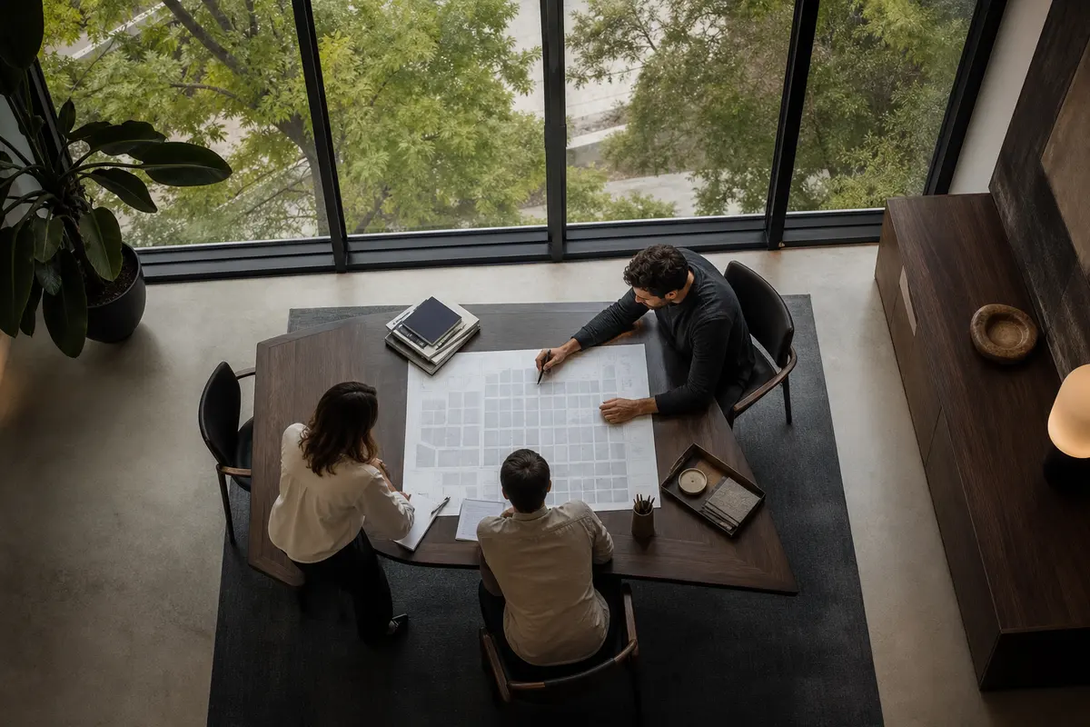 Editorial marketing planning scene for Jackson, Mississippi