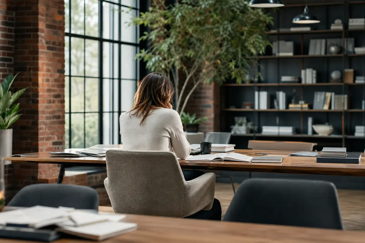 Editorial marketing planning scene for AI SEO in Tupelo, Mississippi